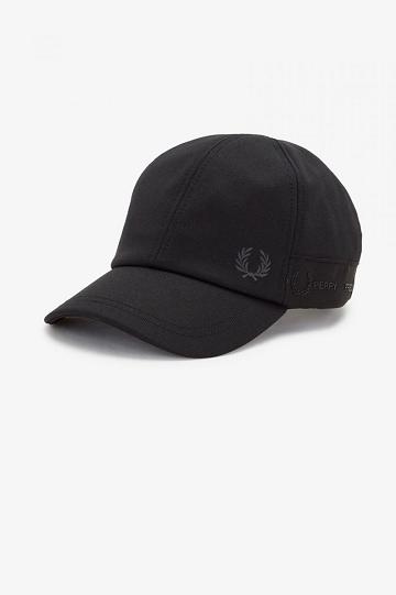 Fred Perry Tonal Tape Tricot Miesten Hatut Mustat | FI 1966DFMN